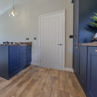 JB Kind Thames White Primed 5 Panel Internal Door - All Sizes -