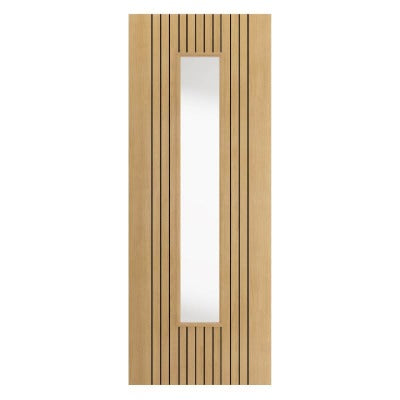 Aria Oak Pre-Finished Glazed Internal Door - All Sizes -