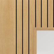 Aria Oak Pre-Finished Glazed Internal Door - All Sizes -