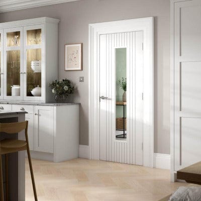Aria White Primed Glazed Internal Door - All Sizes -