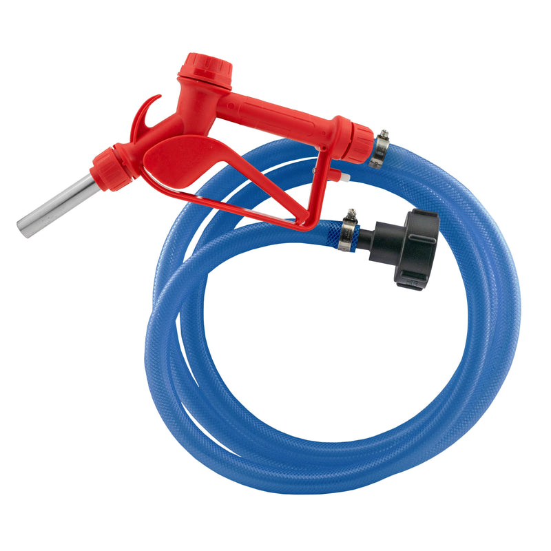 Ad-Blue Metal Fuel Gun Red with ¾” Hose & Tank Adaptor Set - Home & Garden > Lawn & Garden Tech Hose & Fittings