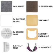 Kitty Cubby Cat Cube Play Tower MAXI - Animals & Pet Supplies > Pet Supplies > Cat Supplies PETS