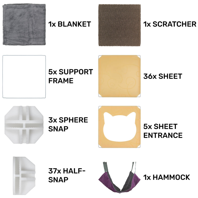 Kitty Cubby Cat Cube Play Tower MAXI - Animals & Pet Supplies > Pet Supplies > Cat Supplies PETS