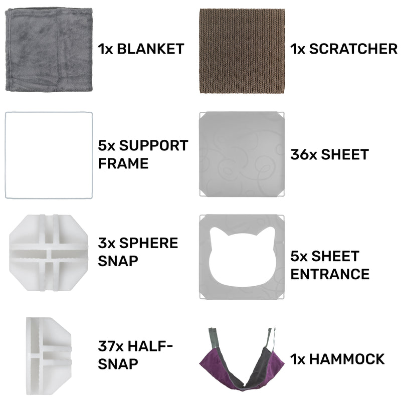 Kitty Cubby Cat Cube Play Tower MAXI - Animals & Pet Supplies > Pet Supplies > Cat Supplies PETS