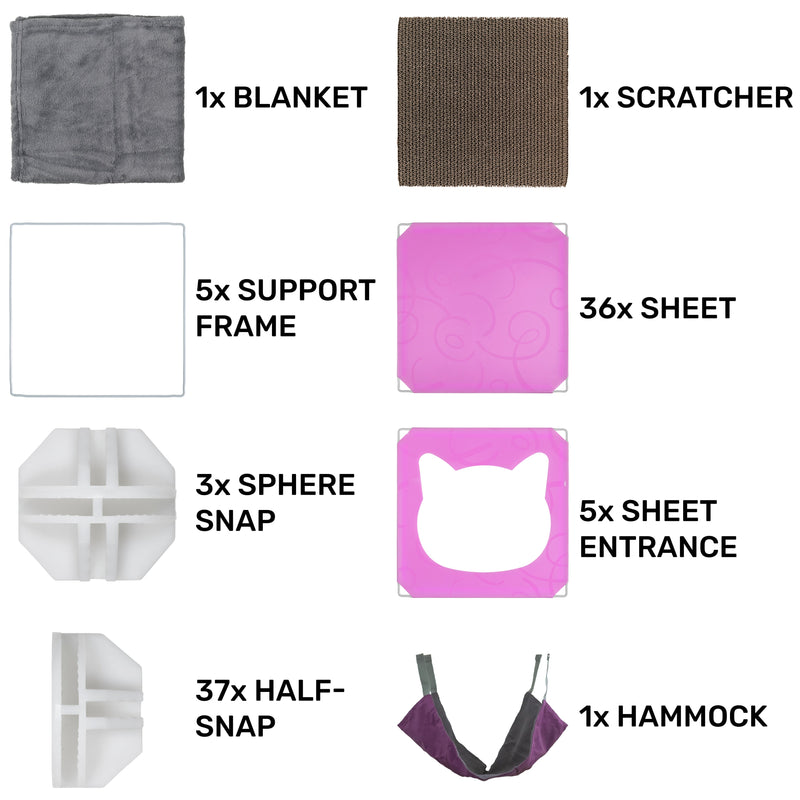 Kitty Cubby Cat Cube Play Tower MAXI - Animals & Pet Supplies > Pet Supplies > Cat Supplies PETS