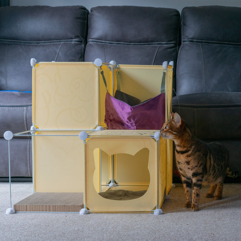 Kitty Cubby Cat Cube Play Tower MIDI - Animals & Pet Supplies > Pet Supplies > Cat Supplies PETS