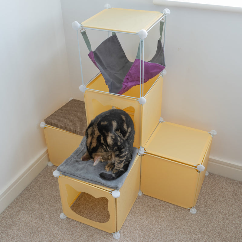 Kitty Cubby Cat Cube Play Tower MIDI - Animals & Pet Supplies > Pet Supplies > Cat Supplies PETS