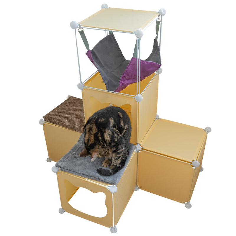 Kitty Cubby Cat Cube Play Tower MIDI - Animals & Pet Supplies > Pet Supplies > Cat Supplies PETS
