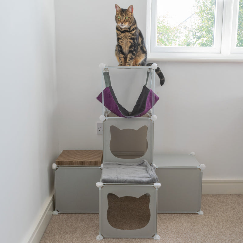 Kitty Cubby Cat Cube Play Tower MIDI - Animals & Pet Supplies > Pet Supplies > Cat Supplies PETS