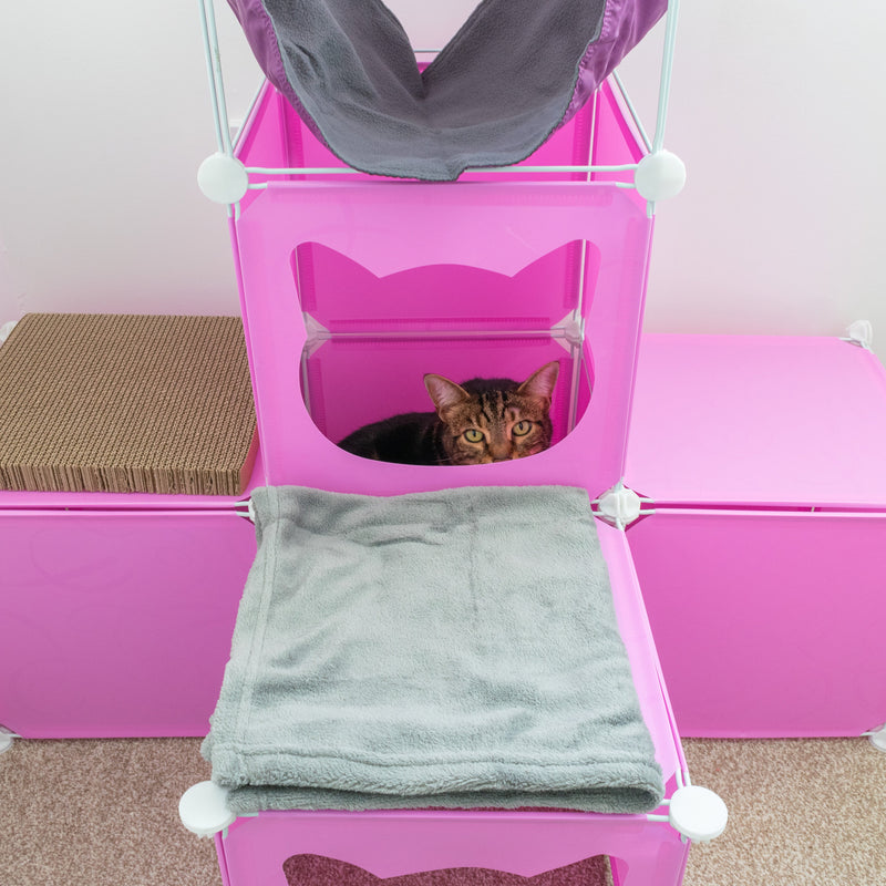 Kitty Cubby Cat Cube Play Tower MIDI - Animals & Pet Supplies > Pet Supplies > Cat Supplies PETS