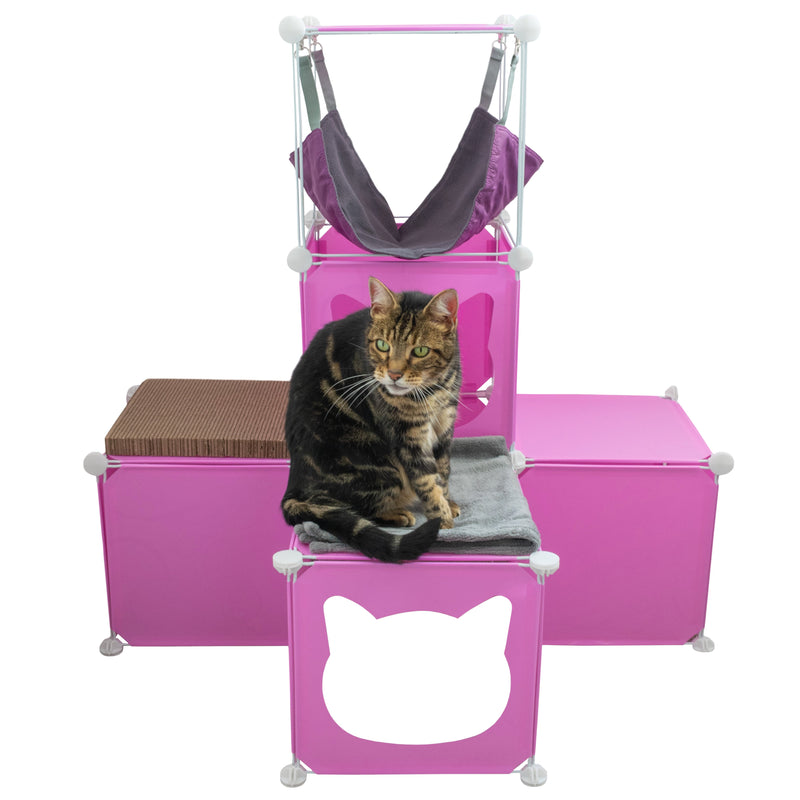 Kitty Cubby Cat Cube Play Tower MIDI - Animals & Pet Supplies > Pet Supplies > Cat Supplies PETS