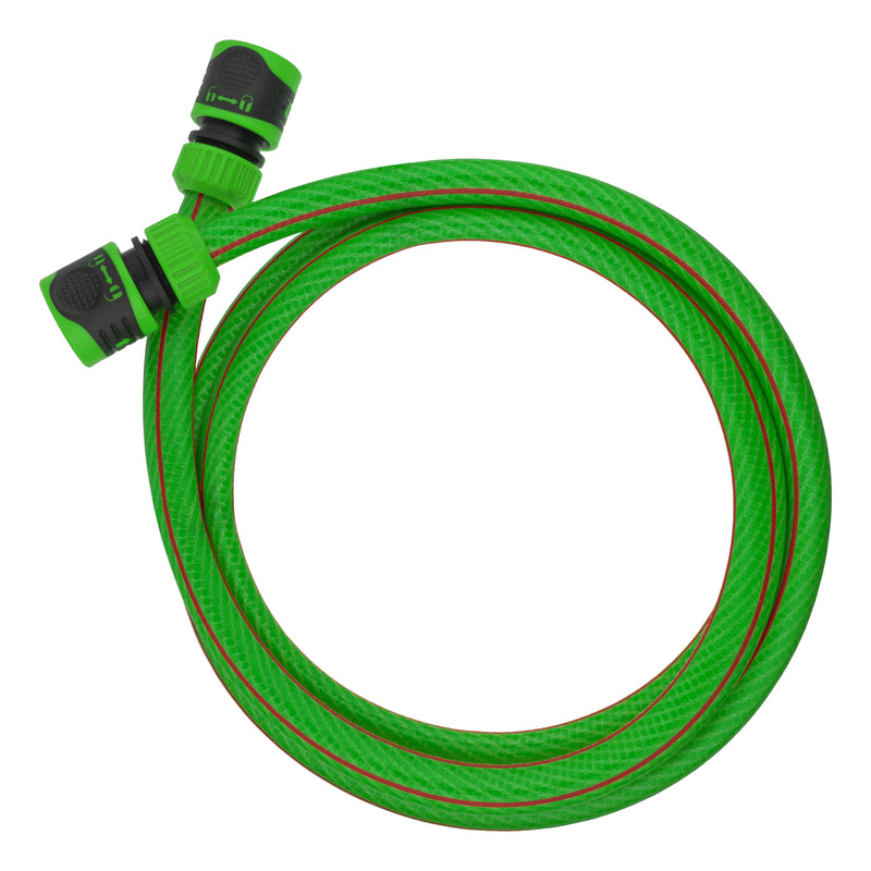 Premium Garden Hose Green with Green Lock Connectors - Garden watering