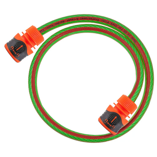 Premium Garden Hose Green with Orange Lock Connectors - Garden watering