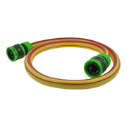 Premium Garden Hose Yellow with Green Lock Connectors - Garden watering