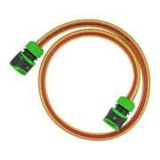 Premium Garden Hose Yellow with Green Lock Connectors - Garden watering