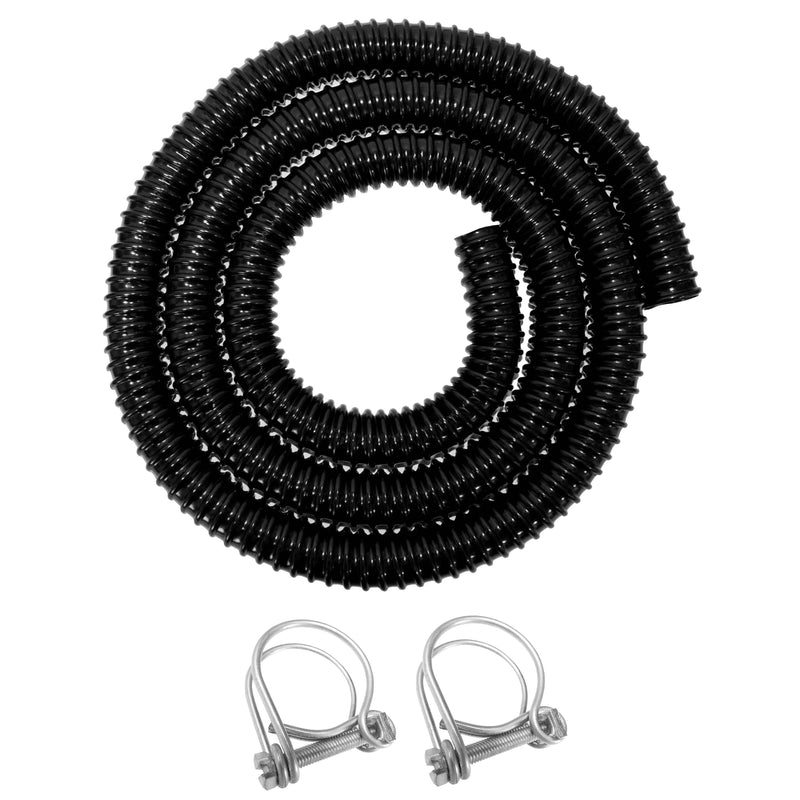 Corrugated Pipe 1" (25mm) with 2 x Double Wire Clips Set - Hardware > Plumbing > Plumbing Hoses & Supply Lines Tech Hose & Fittings