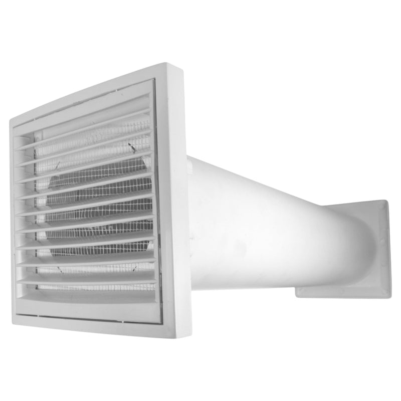 Through Wall Ventilation Kit Louvre Vent VC-KR0153 with White External Vent - OTHER