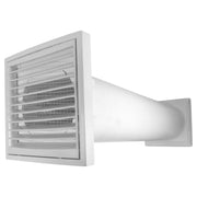 Through Wall Ventilation Kit Louvre Vent VC-KR0153 with Brown External Vent - OTHER
