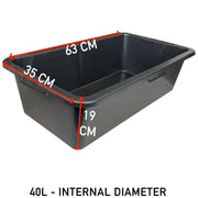 Versatile Large 40L Dog Bath/Pool/Tub - Suitable for Small Dog Breeds - with Drain Plug & Premium Connector - Durable, Easy to Store - Animals & Pet Supplies > Pet Supplies > Pet Grooming Supplies