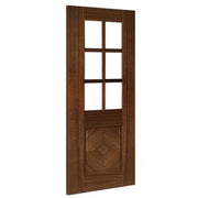 Kensington Walnut Prefinished Bevelled Glazed Internal Door - All Sizes -