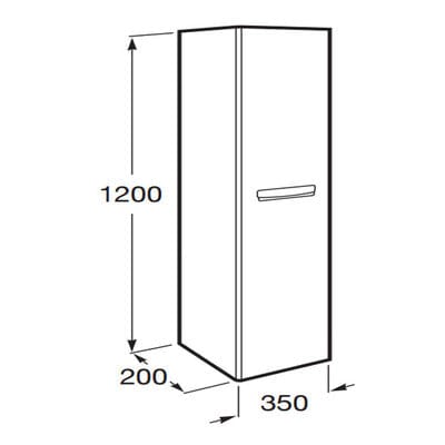 The Gap 350mm Column Bathroom Unit - All Colours - Bathrooms