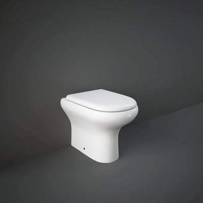 Back to Wall Pan in Alpine White - Bathrooms