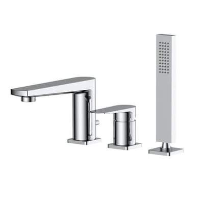 Deck Mounted Bath Shower Chrome Mixer Tap - Bathrooms