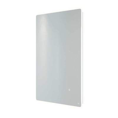 LED Illuminated Portrait Mirror with Demister, Shavers Socket and Touch Sensor Switch - Bathrooms