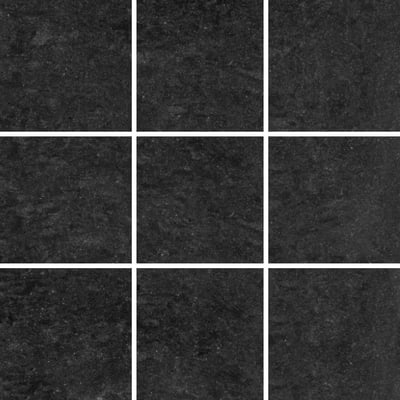 Lounge Black Unpolished Mosaic Sheet - Tiles
