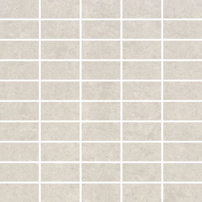 Lounge Light Grey Unpolished Mosaic Tile Sheet - Tiles