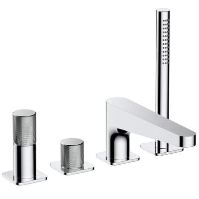 4 Hole Deck Mounted Bath Shower Mixer Tap - All Colours - Bathrooms