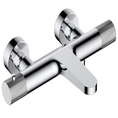 Wall Mounted Exposed Thermostatic Bath Shower Mixer Tap - All Colours - Bathrooms