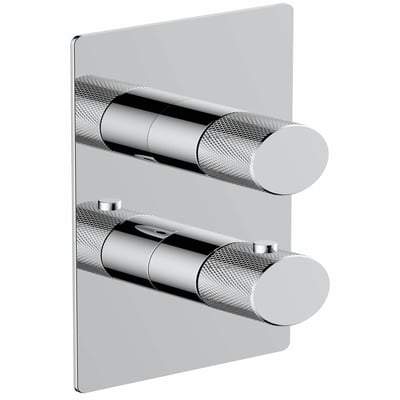 Single Outlet 2 Handle Thermostatic Concealed Shower Valve - All Colours - Bathrooms