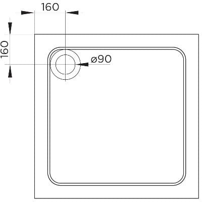 Designer Square Shower Tray - Bathrooms