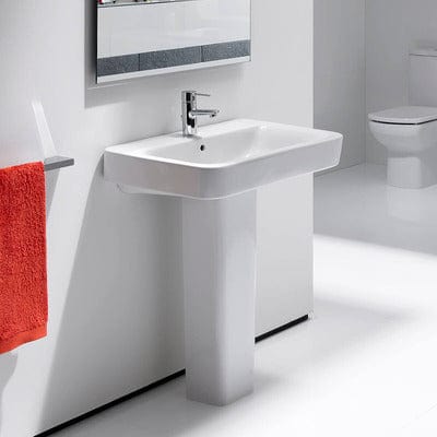 Senso Compact Ceramic 550mm Basin - 1 Tap Hole - Bathrooms