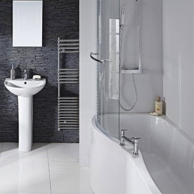 Compact P Shower Bath Set - Left Handed - Bathrooms