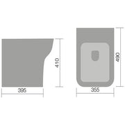 Bella Back-to-Wall Toilet for use with Concealed Cistern - Bathrooms