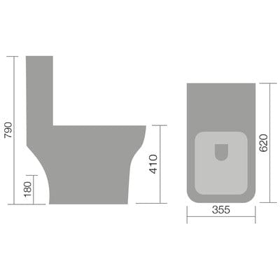 Bella Cistern for Close Coupled Toilet - Bathrooms