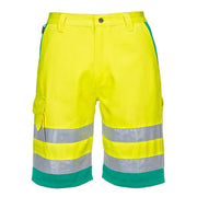 PORTWEST L043 HI-VIS LIGHTWEIGHT POLYCOTTON SHORTS - HI-VIS SHORTS