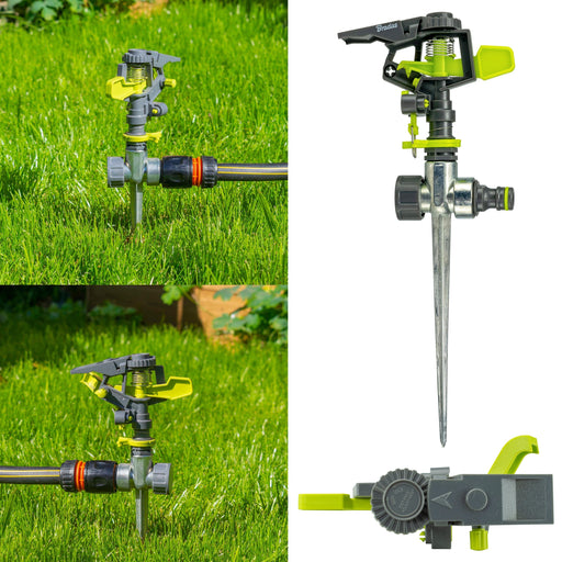 Pulsating Sprinkler on Spike Lime - Home & Garden > Lawn & Garden Garden watering