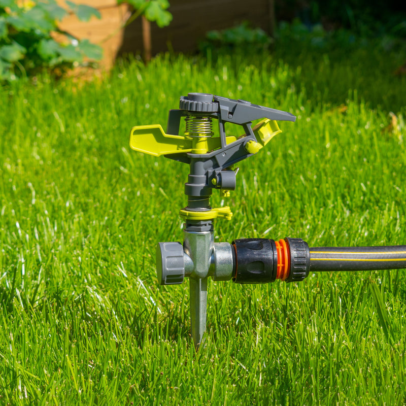 Pulsating Sprinkler on Spike Lime - Home & Garden > Lawn & Garden Garden watering