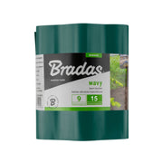 Wavy Plastic Garden Lawn Edging, H=15CM, L=9M, Green - Hardware > Fencing & Barriers > Garden Borders & Edging > Edging Garden tools & Accesories