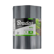 Wavy Plastic Garden Lawn Edging, H=20CM, L=9M, Gray - Hardware > Fencing & Barriers > Garden Borders & Edging > Edging Garden tools & Accesories