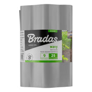 Wavy Plastic Garden Lawn Edging, H=25CM, L=9M, Light Gray - Hardware > Fencing & Barriers > Garden Borders & Edging > Edging Garden tools & Accesories