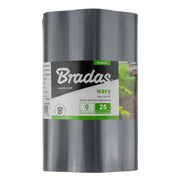 Wavy Plastic Garden Lawn Edging, H=25CM, L=9M, Gray - Hardware > Fencing & Barriers > Garden Borders & Edging > Edging Garden tools & Accesories