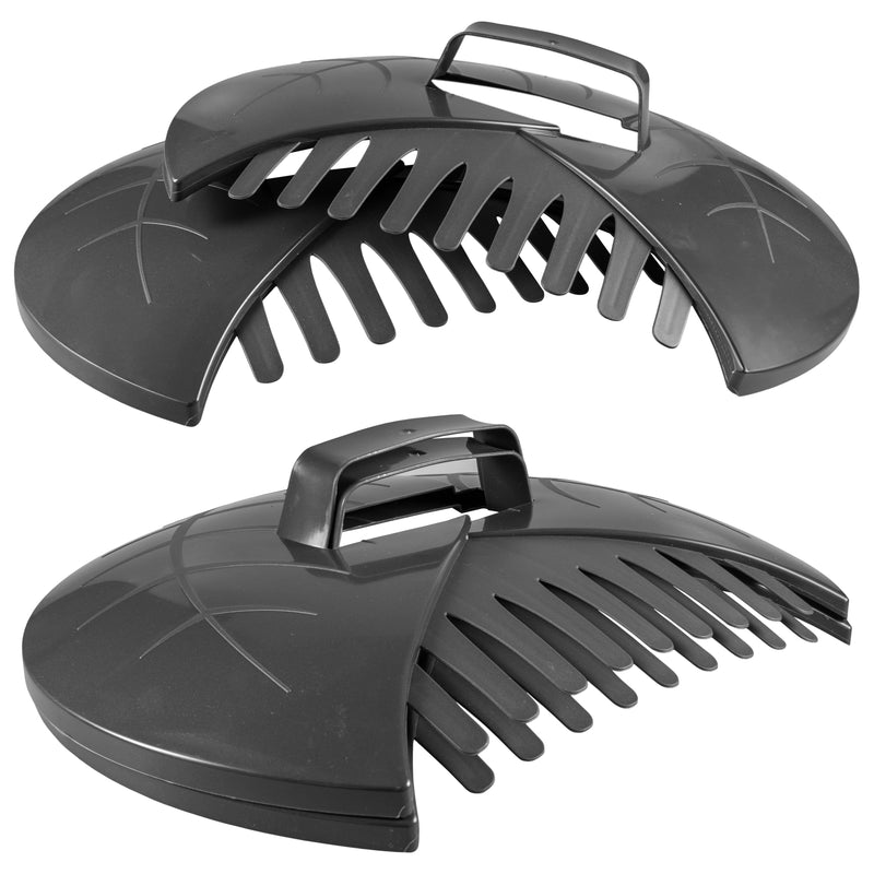 Leaf Grab Garden Cleaning Scoops, Dark Gray - Home & Garden > Lawn & Garden Garden tools & Accesories