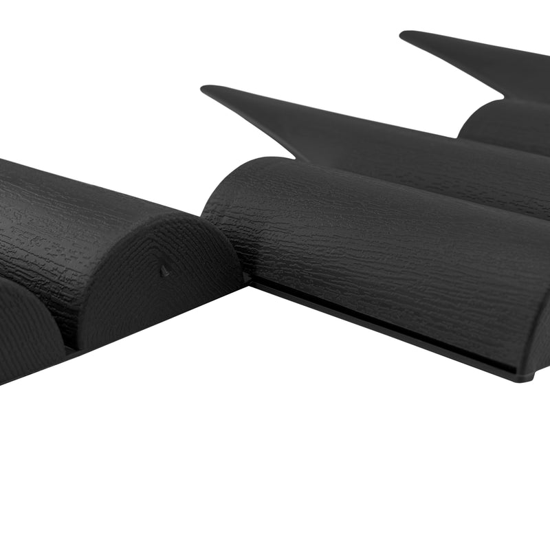 Lawn Edging, Plastic Palisade Wood Effect, 2.5m Box, Black - Hardware > Fencing & Barriers > Garden Borders & Edging Garden tools & Accesories