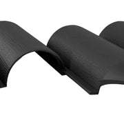 Lawn Edging, Plastic Palisade Wood Effect, 2.5m Box, Black - Hardware > Fencing & Barriers > Garden Borders & Edging Garden tools & Accesories