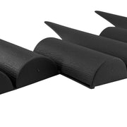 Lawn Edging, Plastic Palisade Wood Effect, 2.5m Box, Black - Hardware > Fencing & Barriers > Garden Borders & Edging Garden tools & Accesories