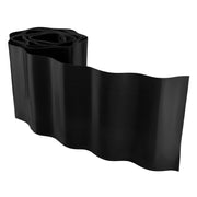 Wavy Plastic Garden Lawn Edging, H=15CM, L=9M, Black - Hardware > Fencing & Barriers > Garden Borders & Edging > Edging Garden tools & Accesories